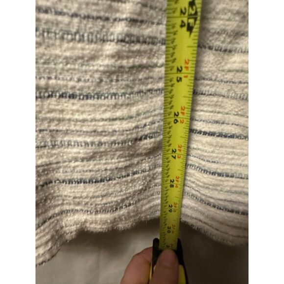 Marine Layer Men's Terry Out Resort Striped Short Sleeve Shirt Size XL White - Picture 7 of 7